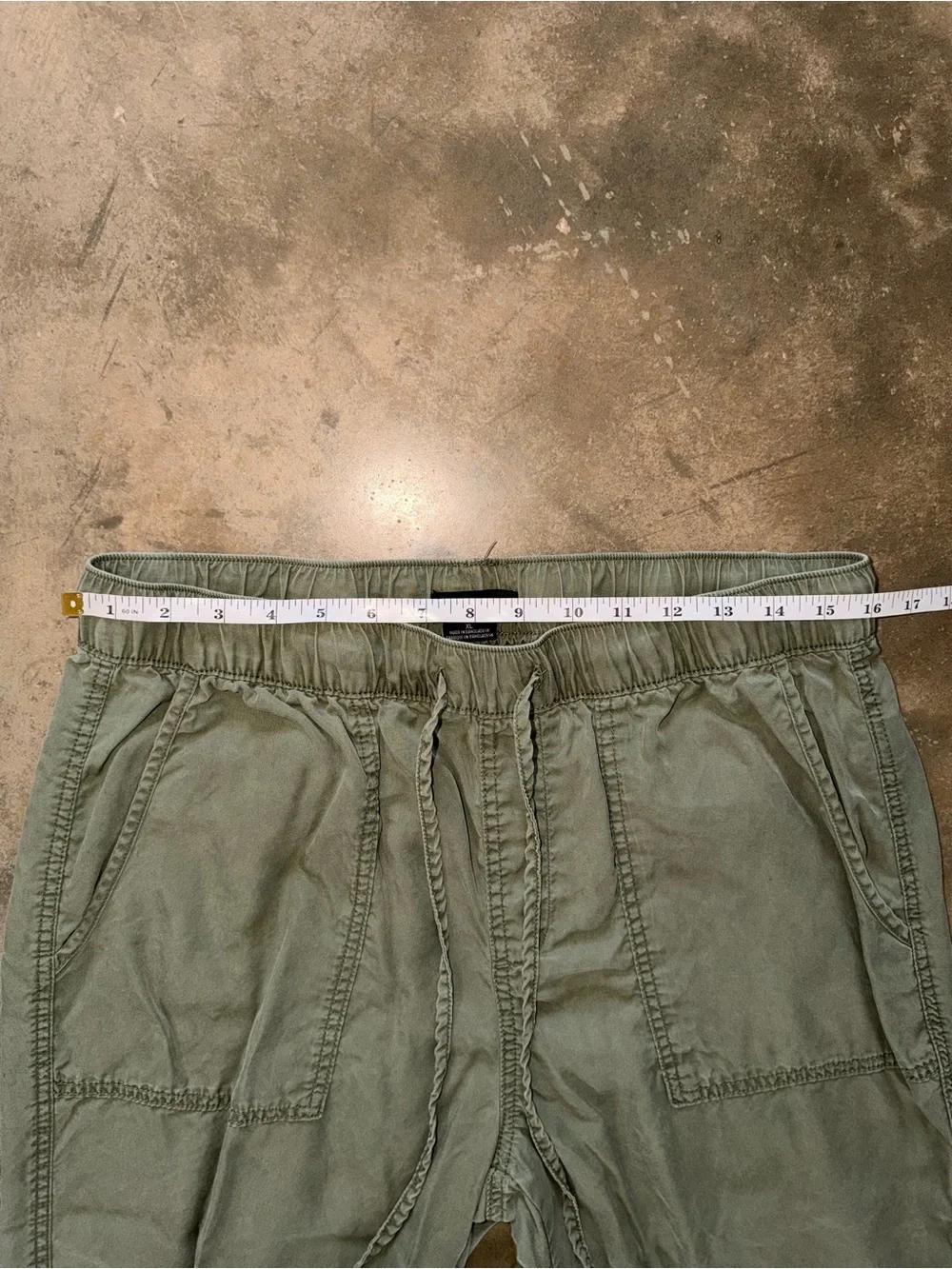 Sanctuary Olive Green Lyocell Jogger Pants Drawstring Utility XL - Picture 7 of 12